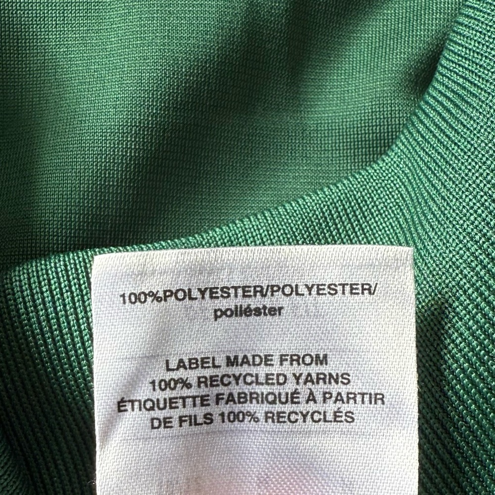 NWT Adidas dark green youth full zip bomber jacket size medium (10/12) - Picture 5 of 8